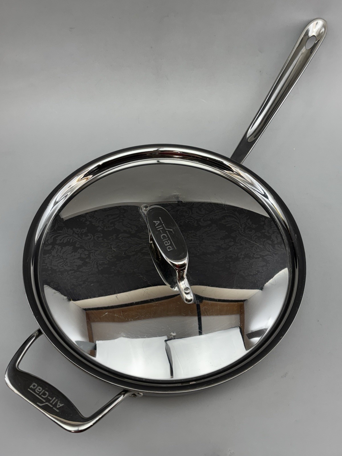 All-Clad Stainless Steel Non Stick 3Qt. 11” Sauté Pan And Lid Skillet 2621817