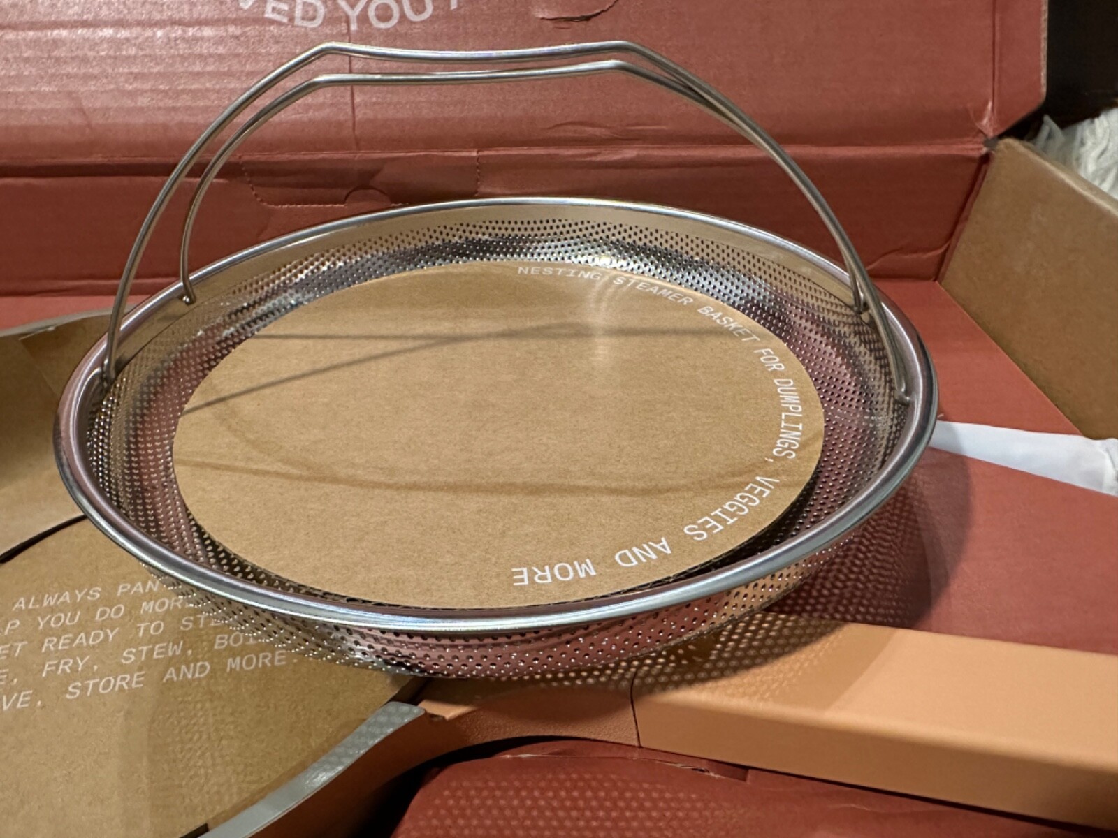 Our Place Always Pan 2.6 Qt 10.5” w/ Wooden Spoon + Steamer Basket -2.0 SPICE