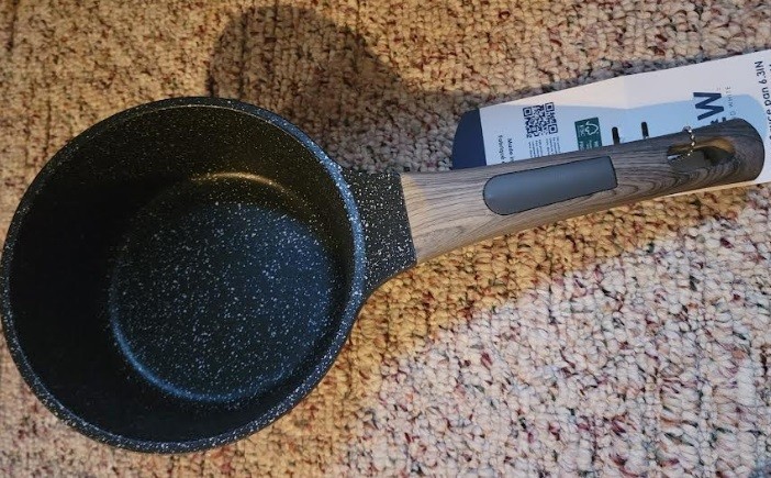 D&W Deane & White 1.4qt Saucepan Nonstick W/Lid 6.3in/Black NWT