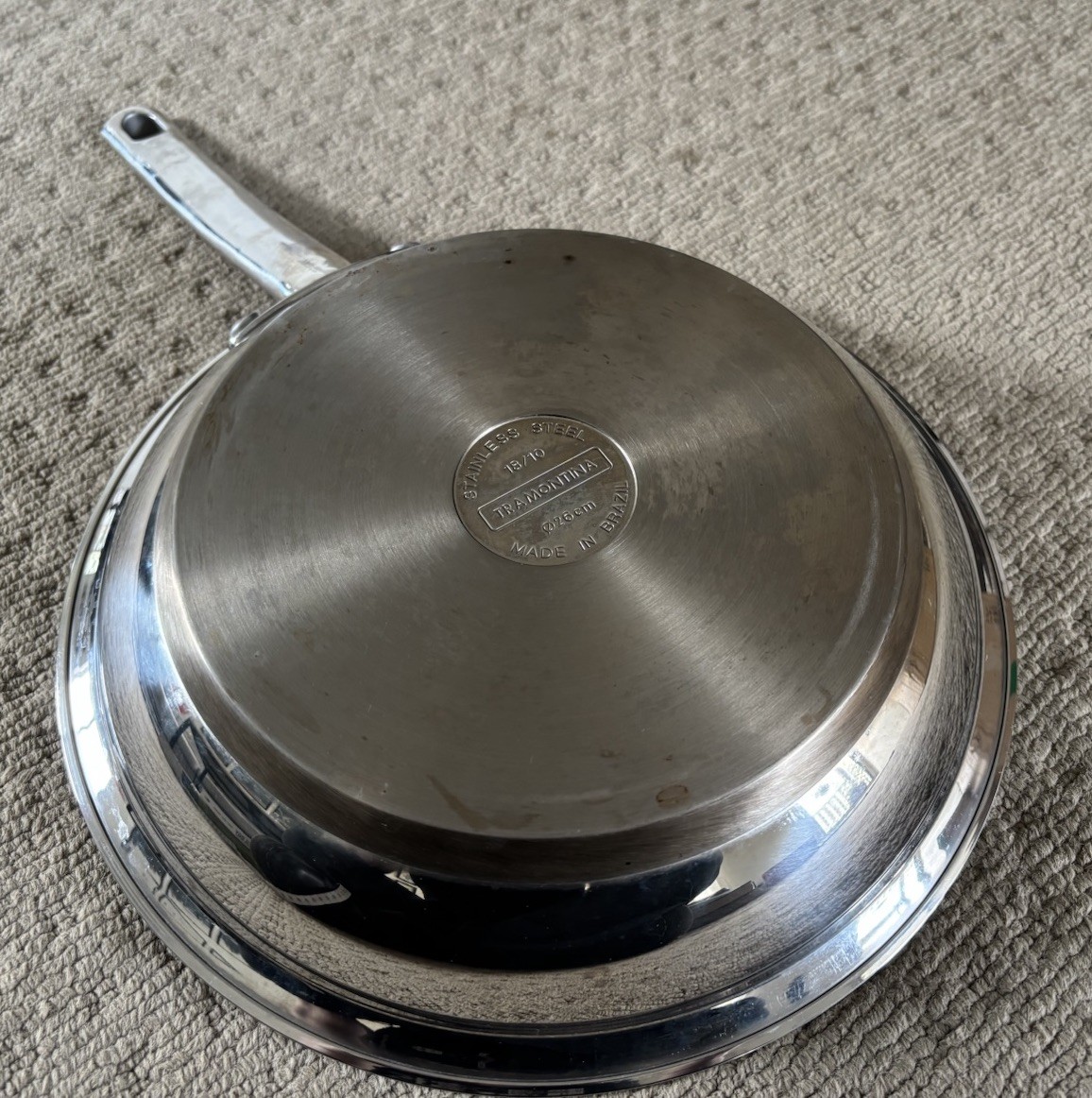 Tramontina 18/10 Stainless Steel 26 CM Brazil 11 Inch Frying Pan
