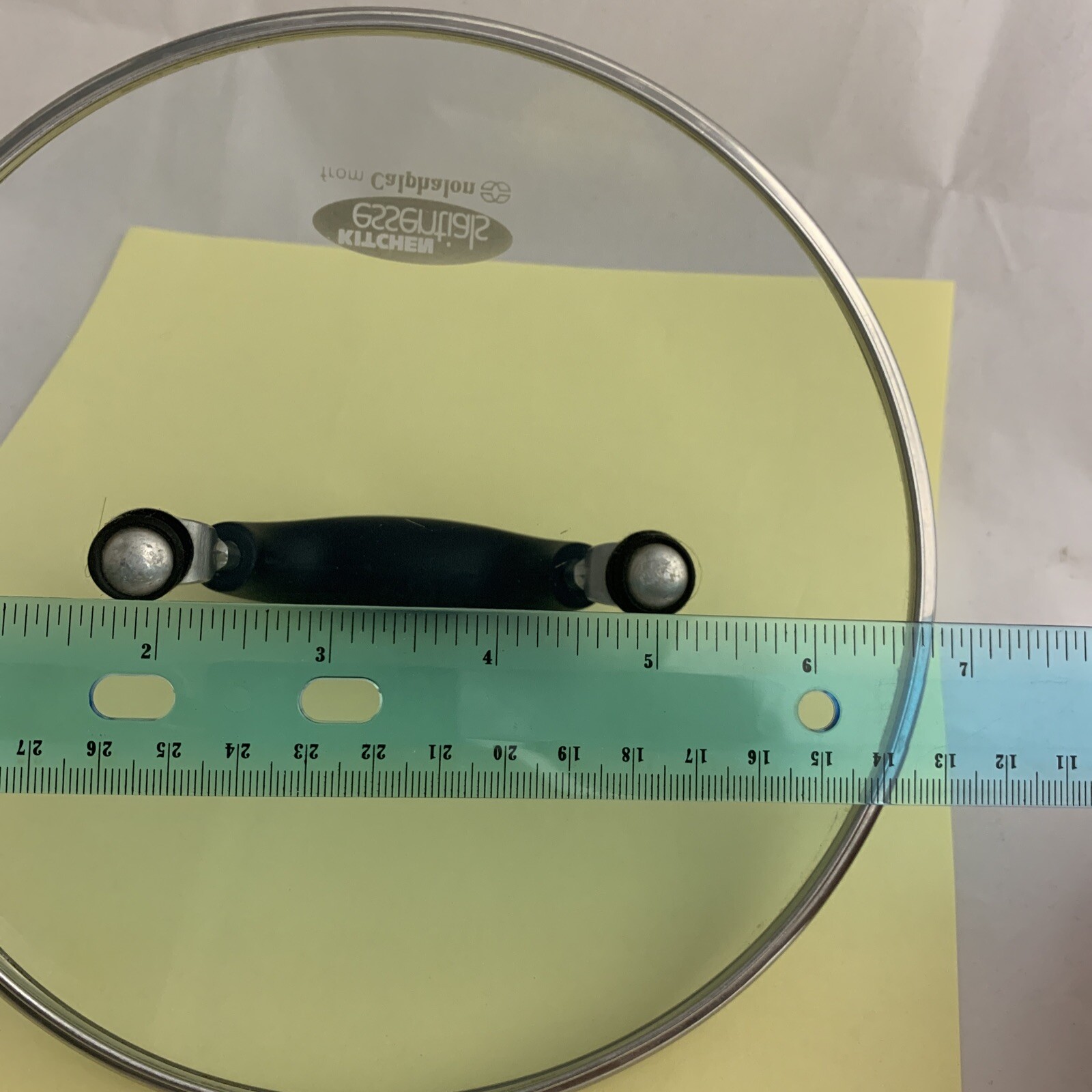Calphalon Kitchen Essentials Glass Replacement Lid Pot Pan 7 1/8″ OD 6 5/8 ID