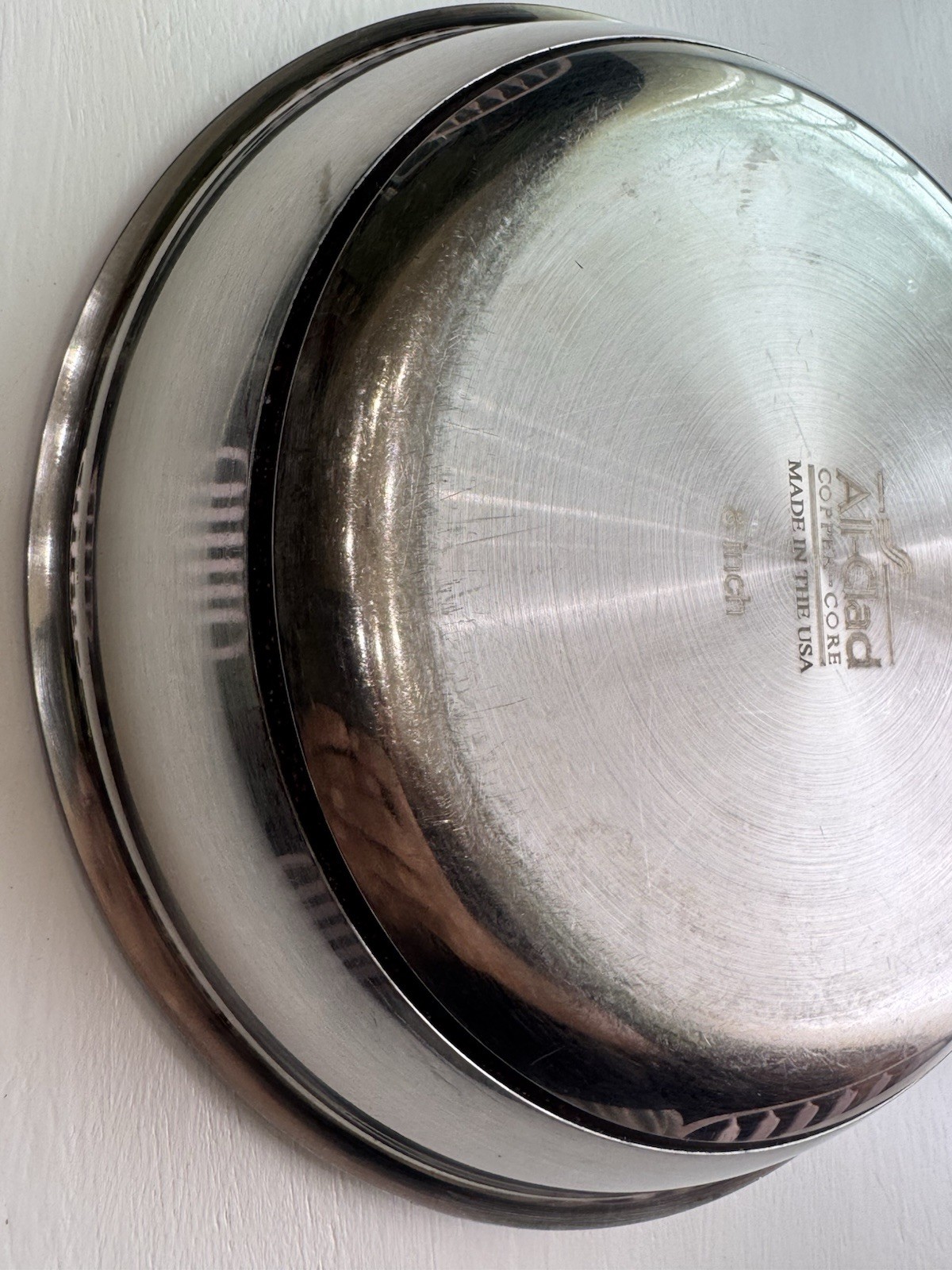 ALL-CLAD METALCRAFTERS Made in USA 8 Inch Copper Core Skillet Stainless Fry Pan