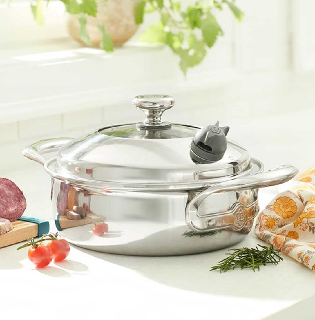 Princess House VIDA SANA 5-PLY STAINLESS STEEL COOKWARE 2.5-Qt. Casserole 5561