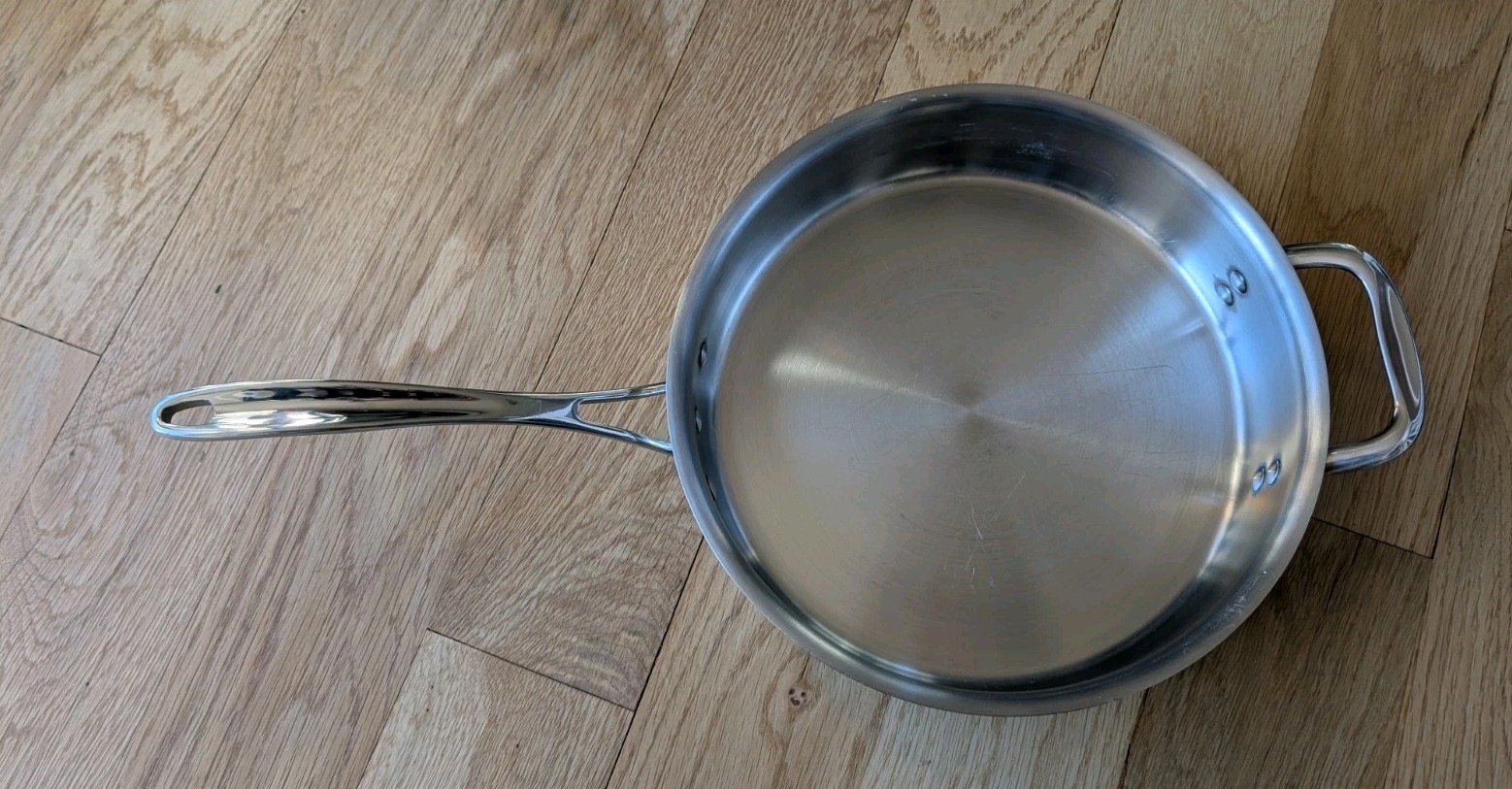 Calphalon #5003 3 Qt 10″ Stainless Steel Saute Pan Skillet With Helper Handle