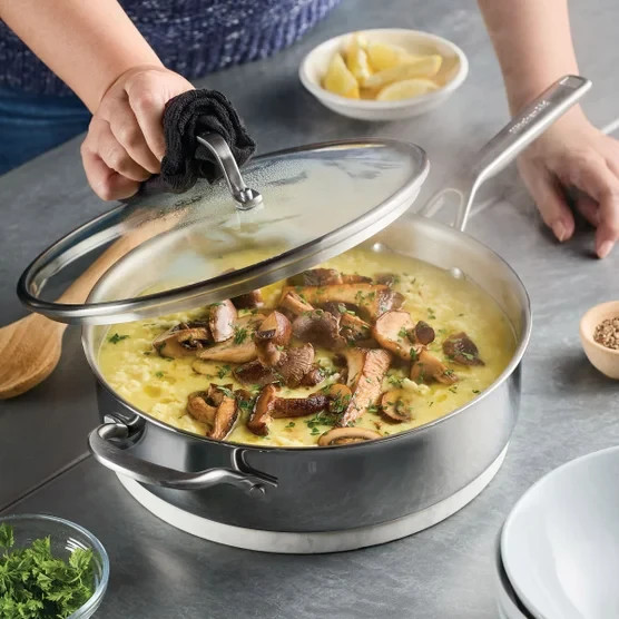 KitchenAid Tri-Ply Clad Stainless Steel 12-piece Cookware Set, New In Box NIB