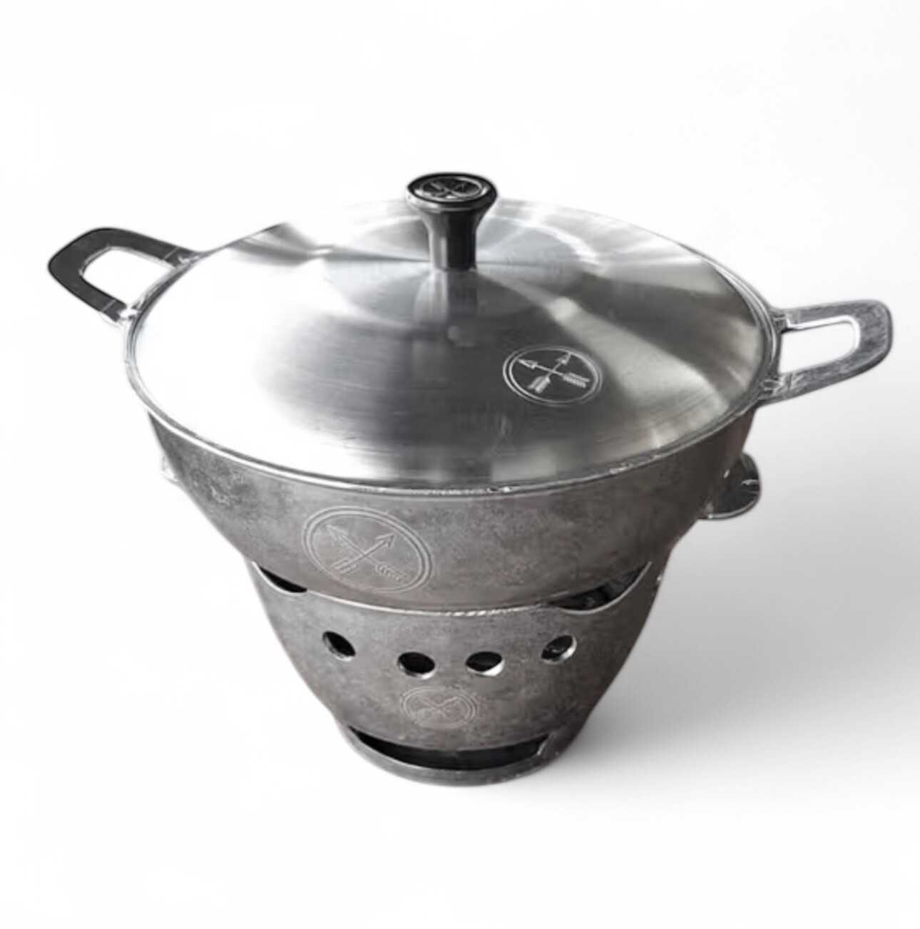 Traditional Thai Aluminum Charcoal Hot Pot with Lid9” – Thai Shabu Jim Joom