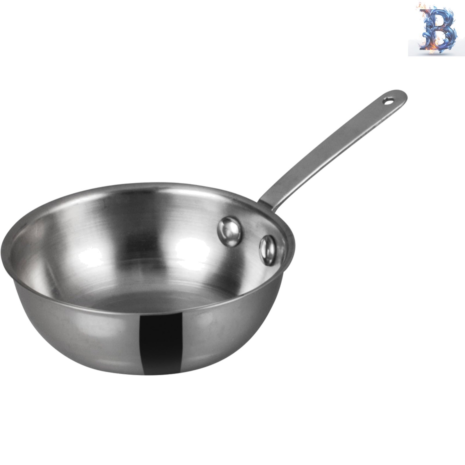 Versatile Mini Wok in Stainless Steel – Perfect for Sautéing & Stir-frying