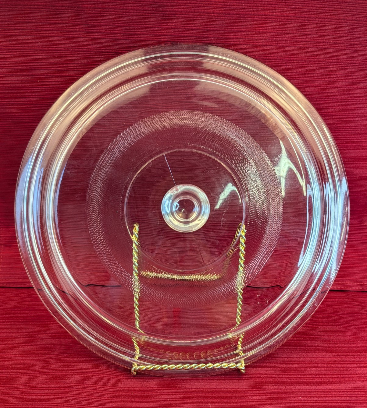 Clear Glass Replacement Lid – 12″ – Marked Mexico 7 – Pot/Pan Cover Knob Handle