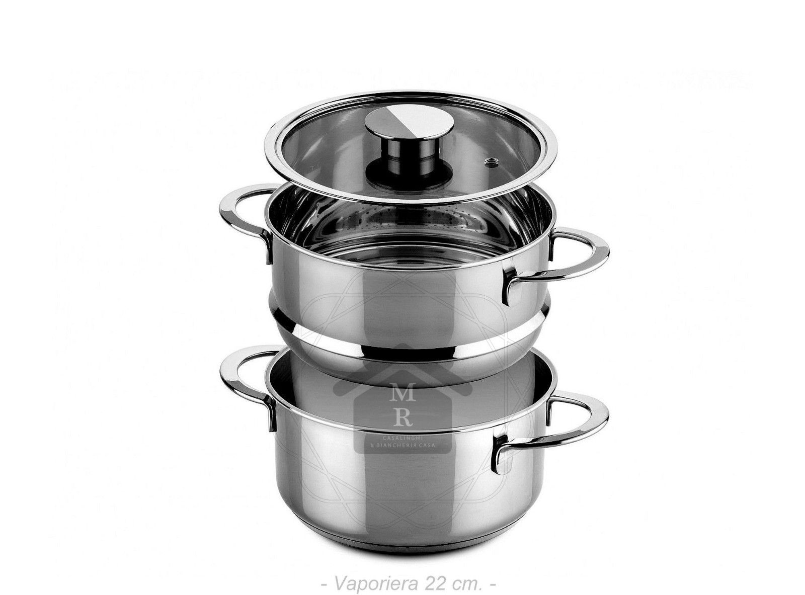 16 Piece 18/10 Stainless Steel Induction Cookware Battery Set