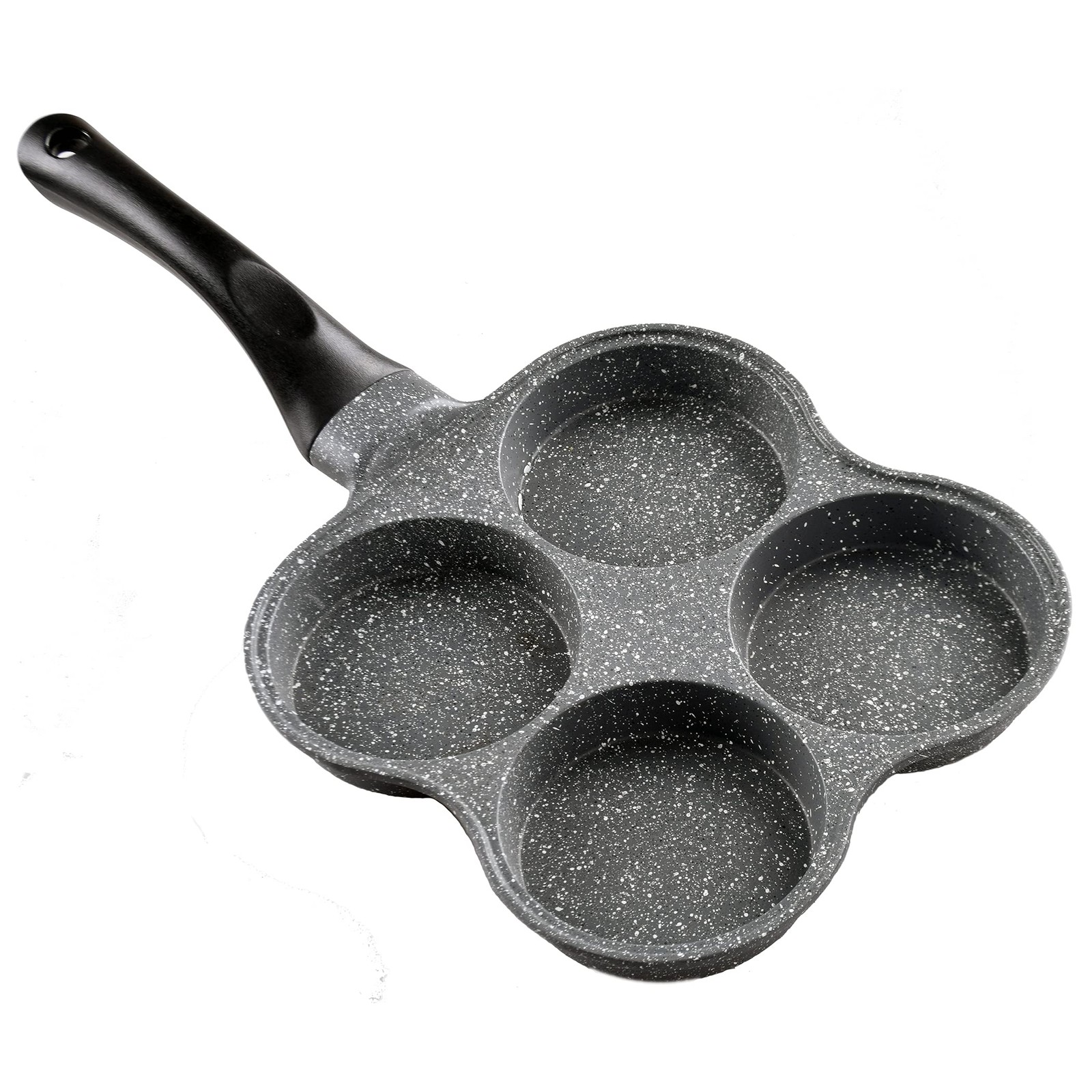 4Cup Nonstick Rustless Egg Frying Pan Cooker Omelet Swedish Pancake Crepe