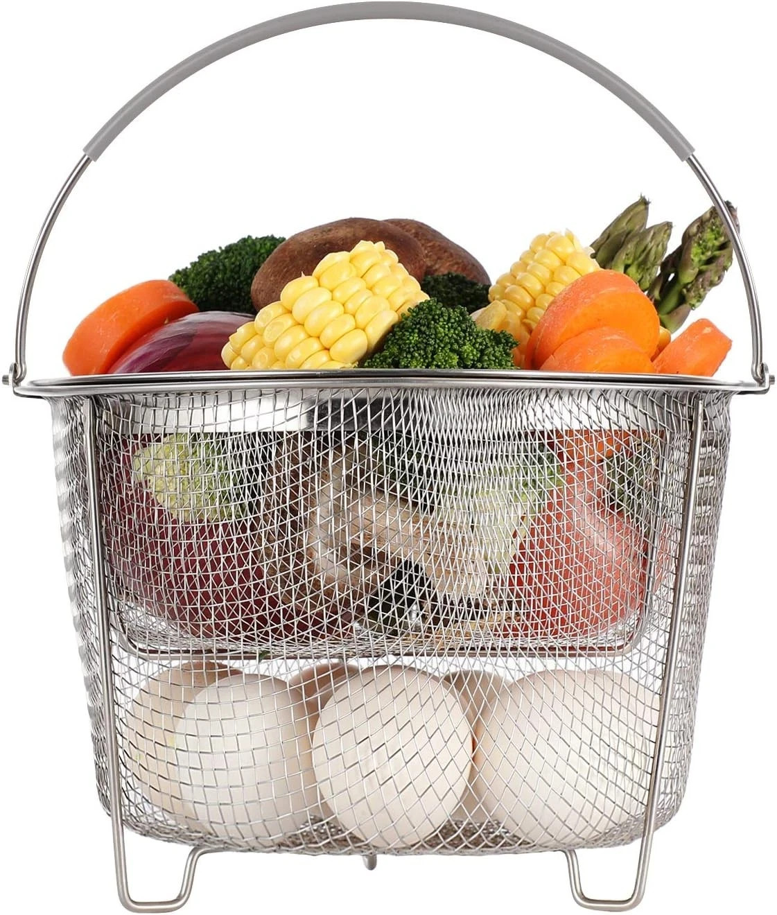 Steamer Basket for Instant Pot Accessories 6 qt or 8 quart – 2 Tier Stackable