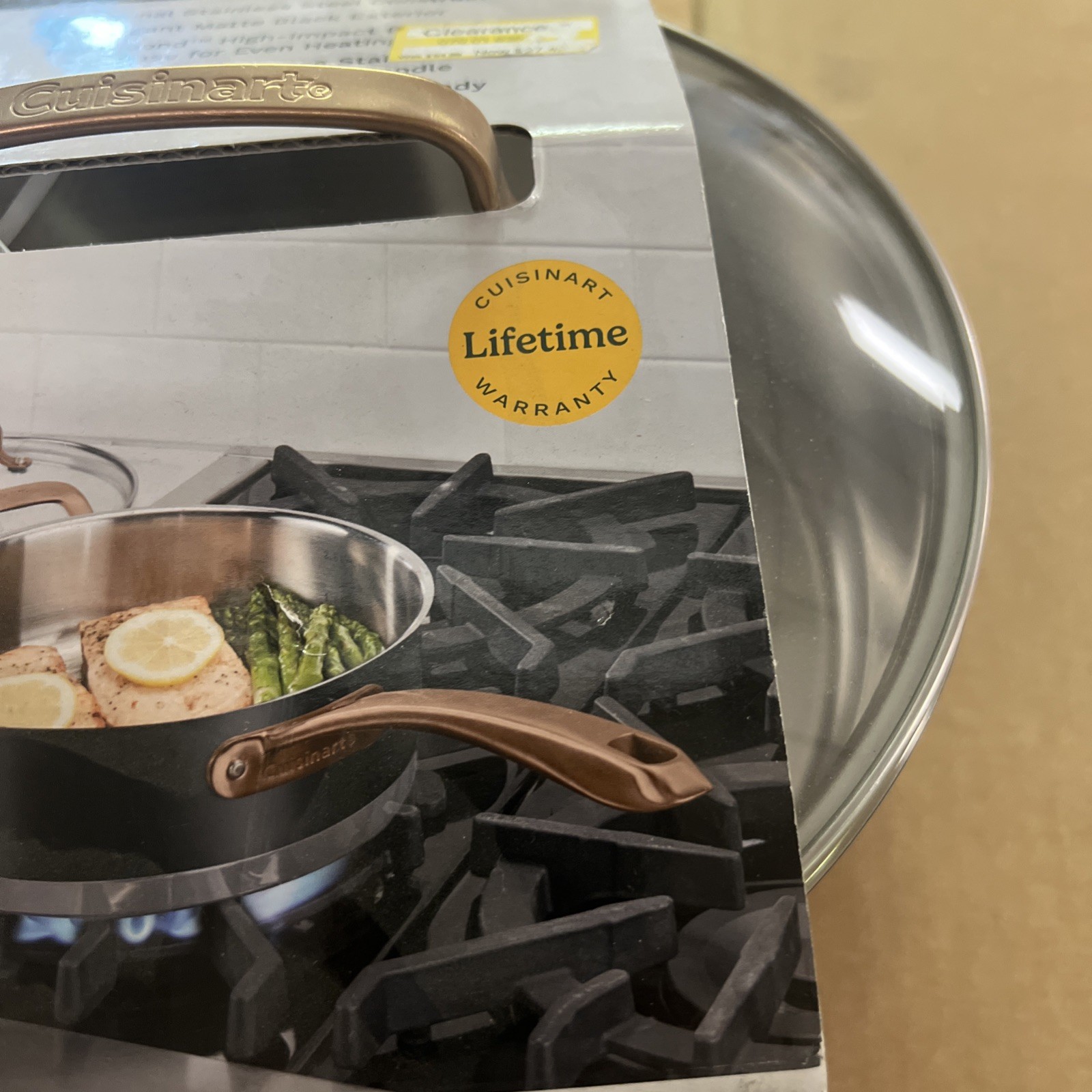 Cuisinart 3.5qt Matte Black Stainless Saute Pan with Cover Blush Bronze and