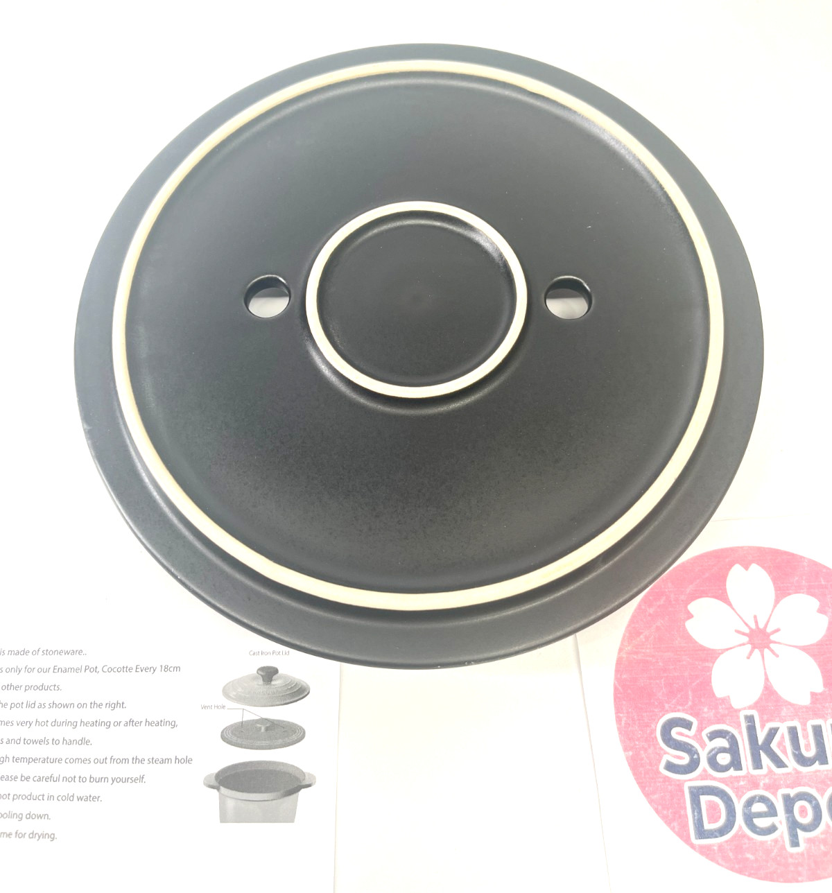Le Creuset Inner Lid Cocotte Every 18cm Pot Inner Lid Prevents Spills Japan New