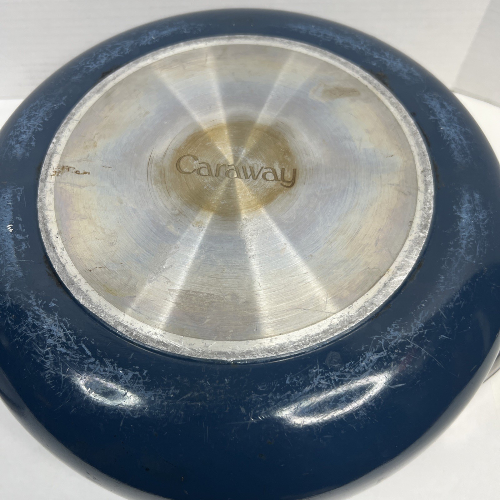 Caraway Navy Blue Ceramic 6.5qt Dutch Oven with Lid Pre-Owned Good Condition