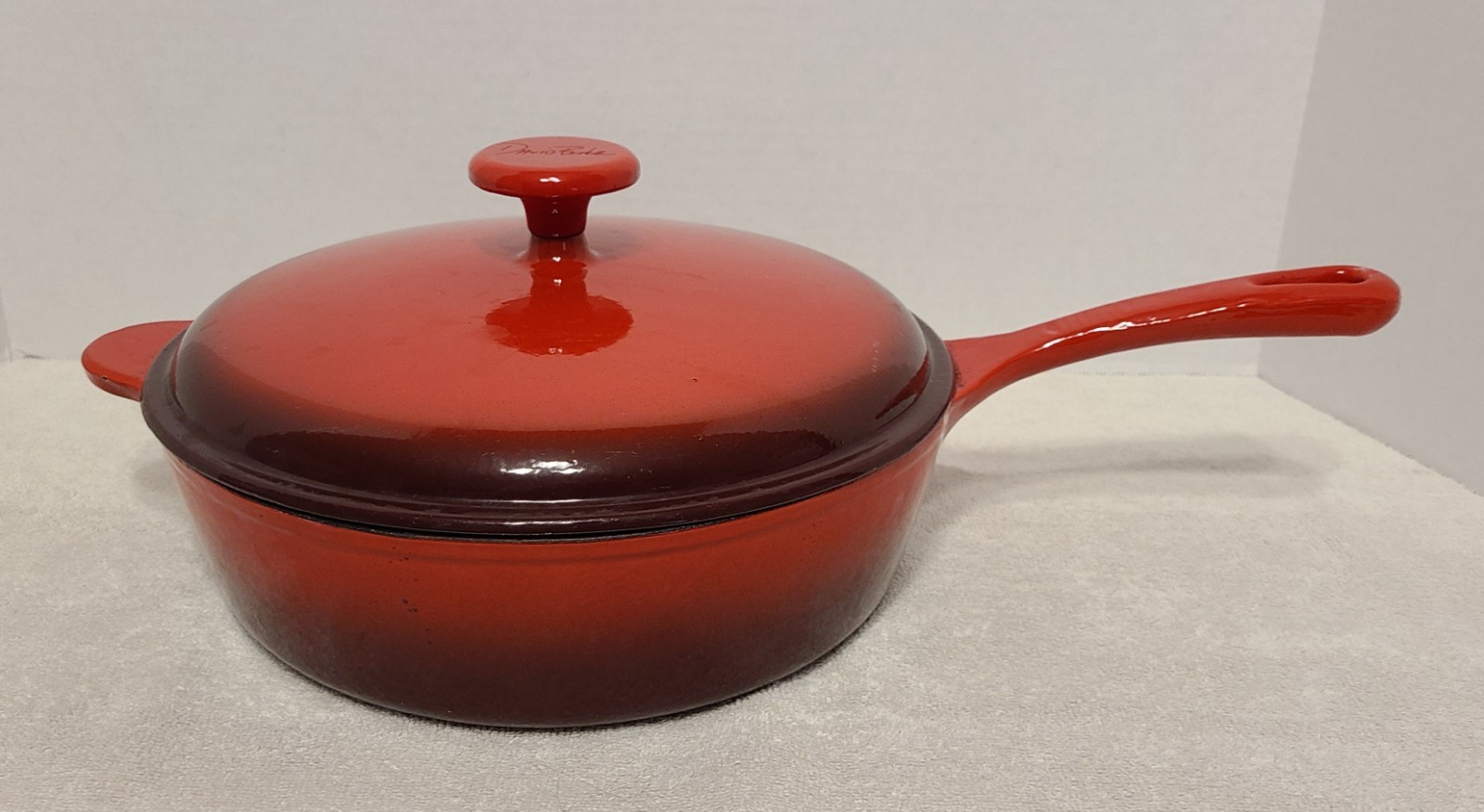 David Burke Sauté Pan Enameled Sauce Pan 10.5 In 3.5 Qt With Lid