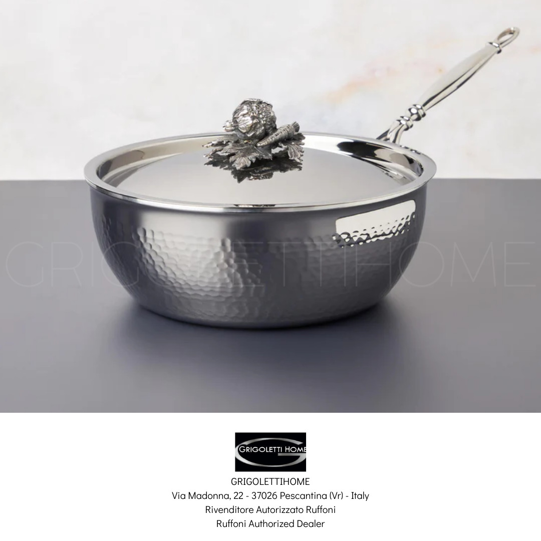 Ruffoni Opus Prima Chef 1-Handle Pan With Lid Ø 24 cm Stainless Steel