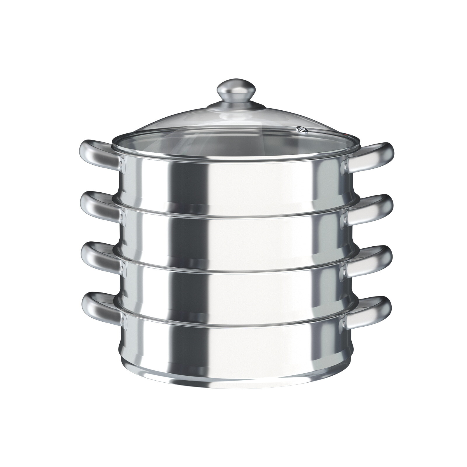 5tier Steamer Cookware Pot Stainless Steel Pot Stainless Steel Food Steamer &Lid