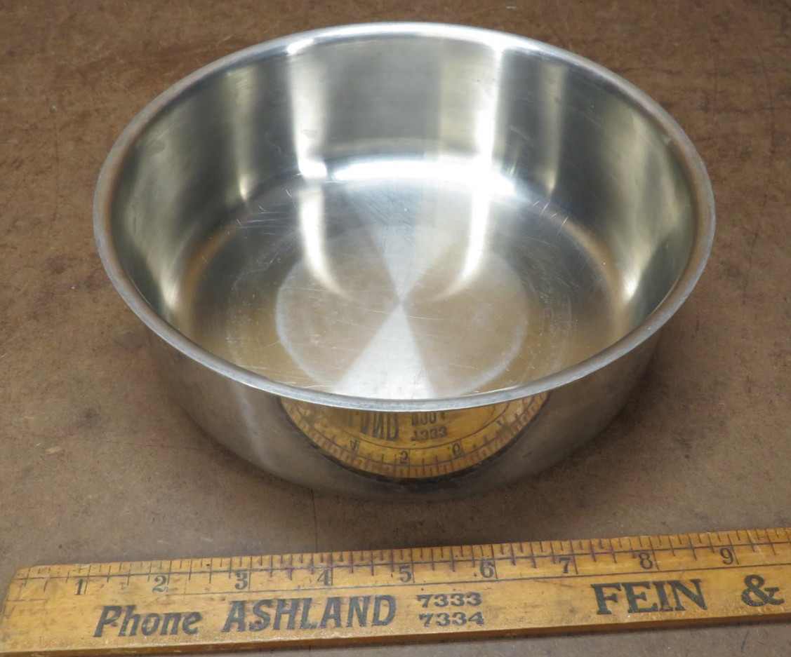 Saladmaster Insert 2.5Qt Surgical Stainless Steel Pudding Double Boiler Lid Bowl