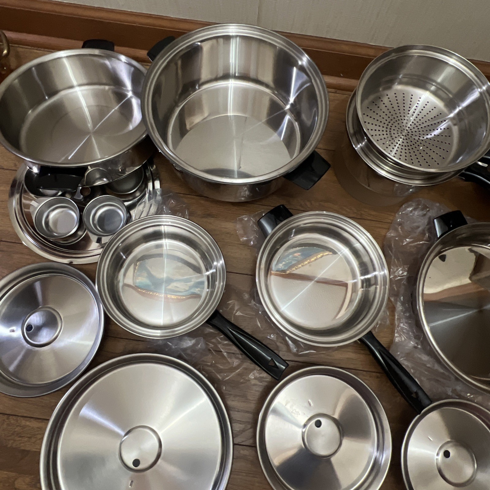 lifetime west bend waterless cookware pots pans made USA Vacumatic UNUSED NEW