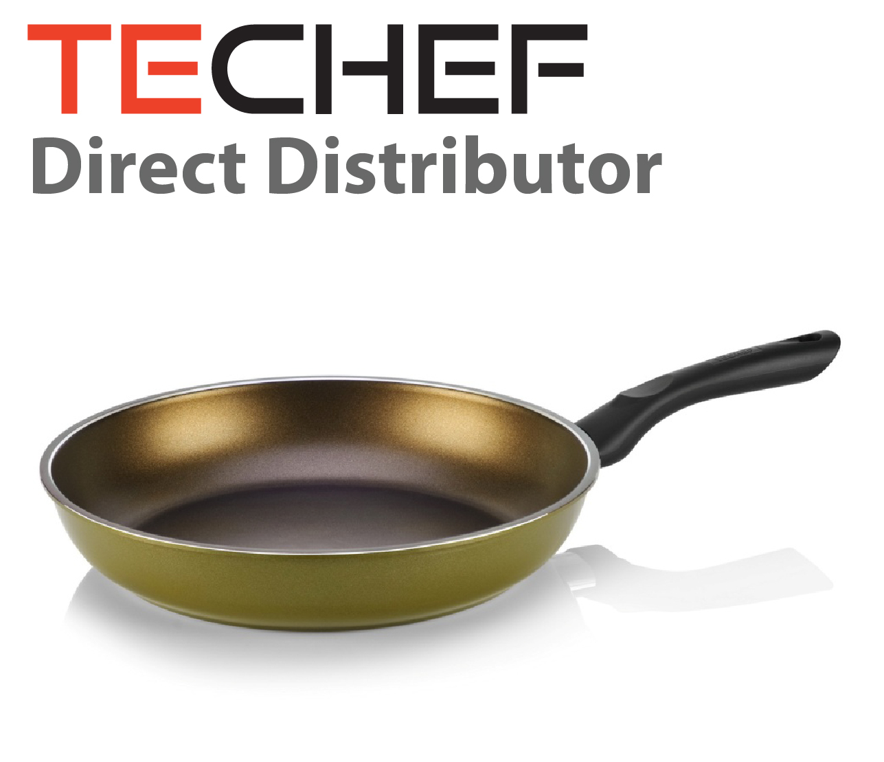 TeChef – Olive Color Pan 12″ Fry Pan, Coated with Teflon® Select (PFOA Free)