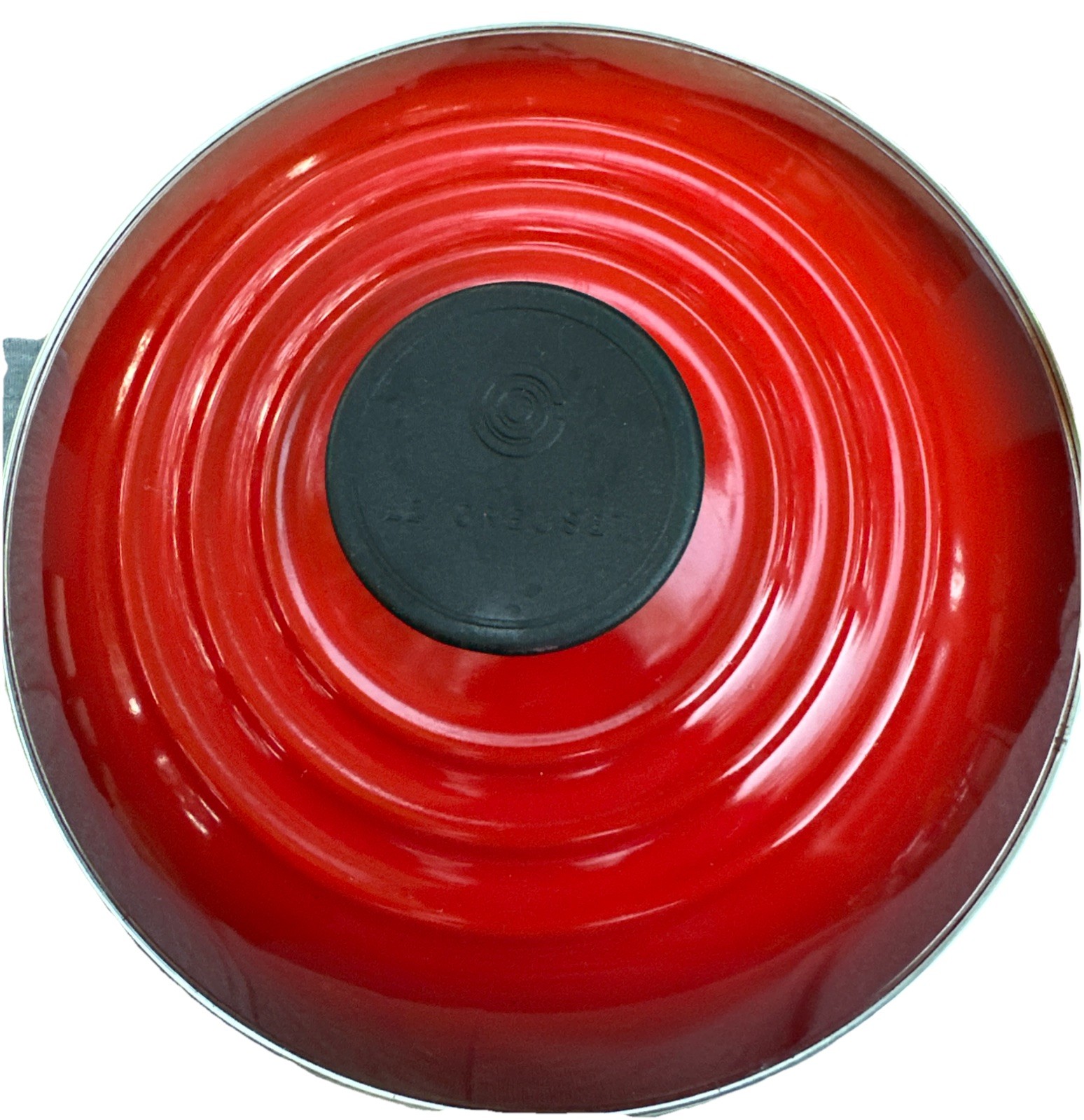 Le Creuset Stock Pot Replacement Lid Enamel Steel 8.5″ With Black Knob