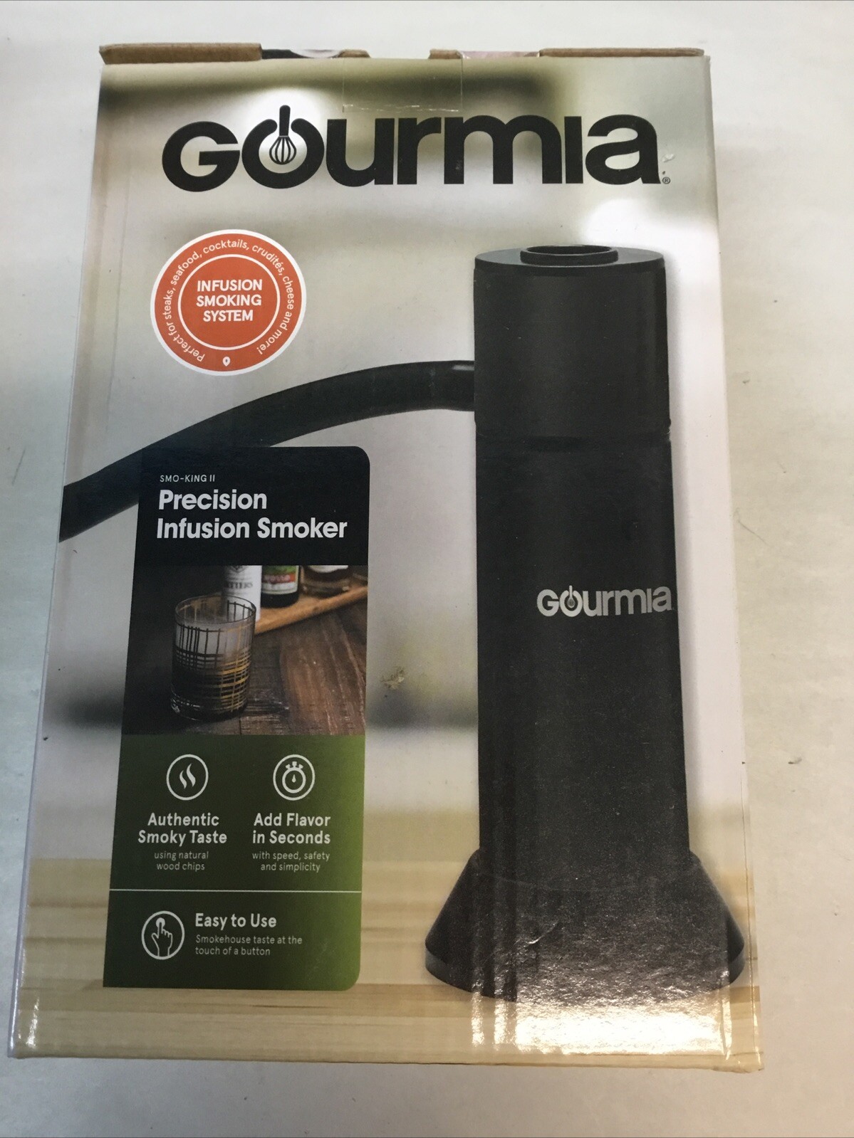 Gourmia Portable Precision Infusion Smoker SMO-KING II GSM220 2018 NEW