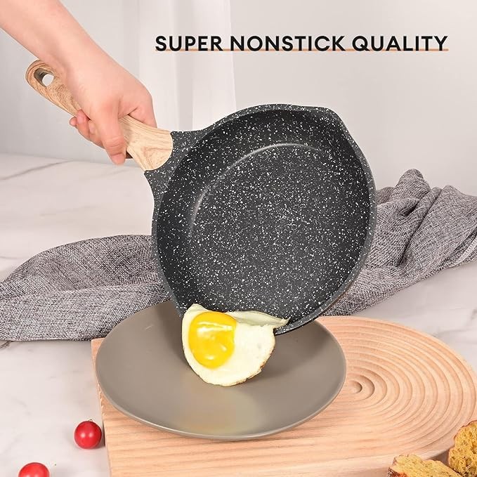 JEETEE Pots Pans Set Nonstick 23pcs Healthy Kitchen Cookware Sets – Gray/Granite