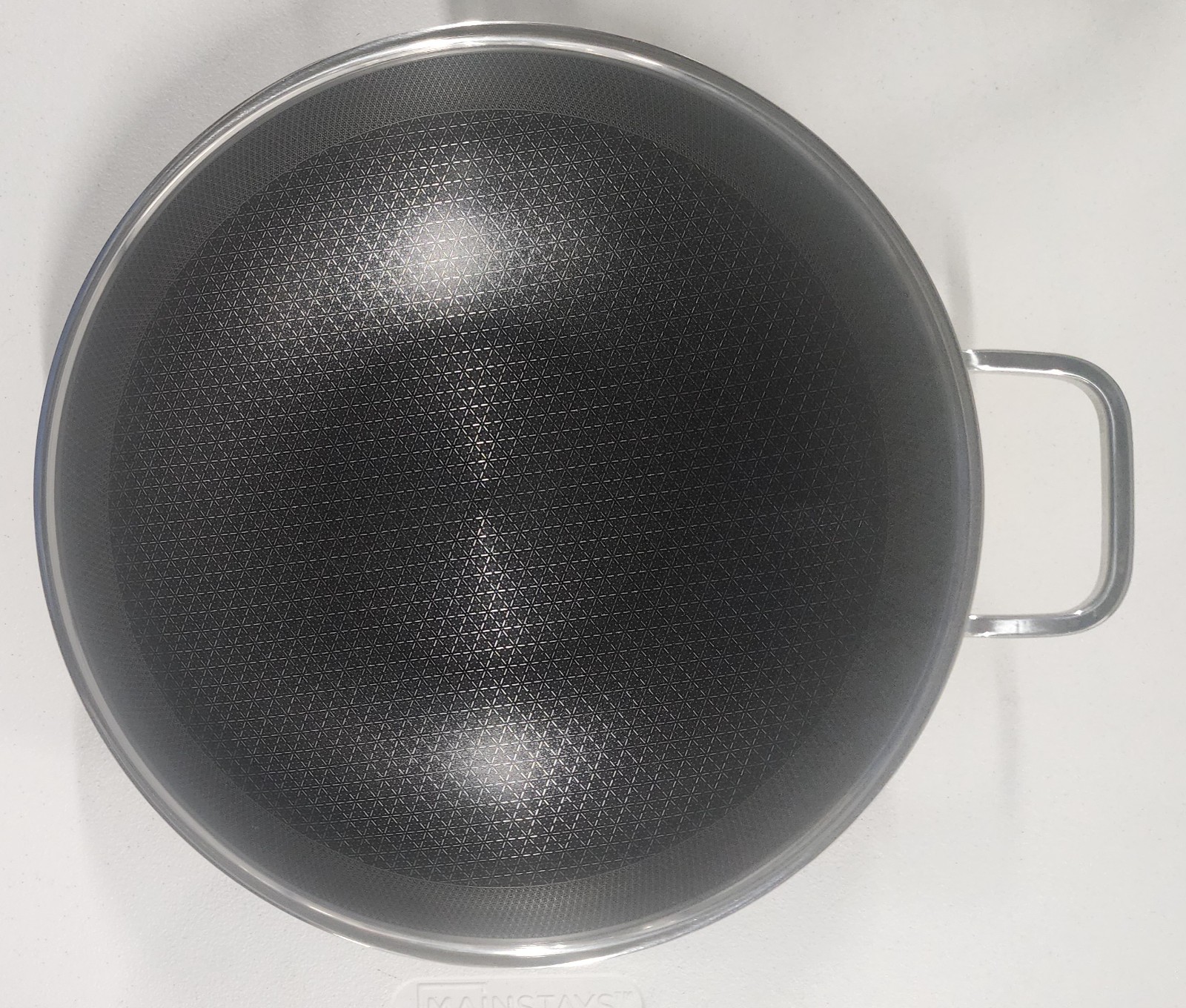 Wok pan, Hybrid 12″ Wok with Lid, PFOA Free Cookware, non stick Stainless Steel