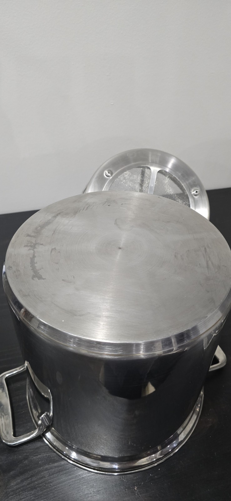 All-Clad Stainless Steel Multi Pot 3 Piece Pasta Strainer Steamer **NO LID***