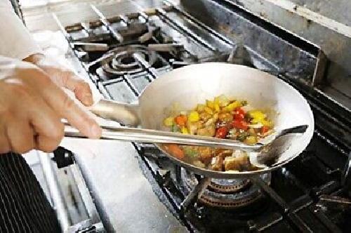 EBM Pure Titanium Ultralight Chinese One-Handed Wok (thickness 1.2 mm) 36cm