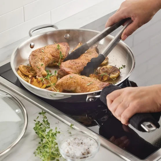 KitchenAid Tri-Ply Clad Stainless Steel 12-piece Cookware Set, New In Box NIB