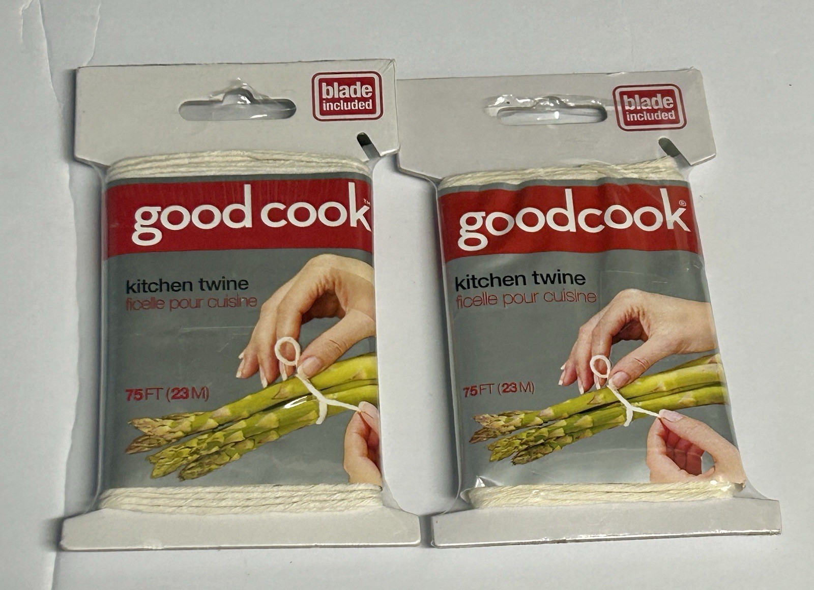 2pk Good Cook Kitchen Twine 150FT Multi-Purpose Poultry Roast Herbs Blade Cutter
