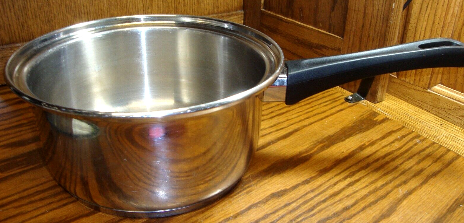 Vtg Maxam Stainless Steel Waterless Cookware Pot w/Steam Control Lid 2 Quart 756