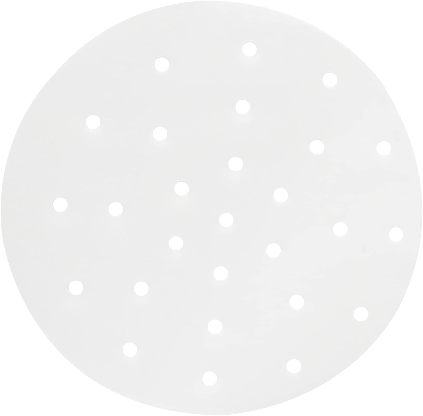 100 Pcs Perforated Dumpling Paper Liners – 8 Inch for Air Frying & Baking