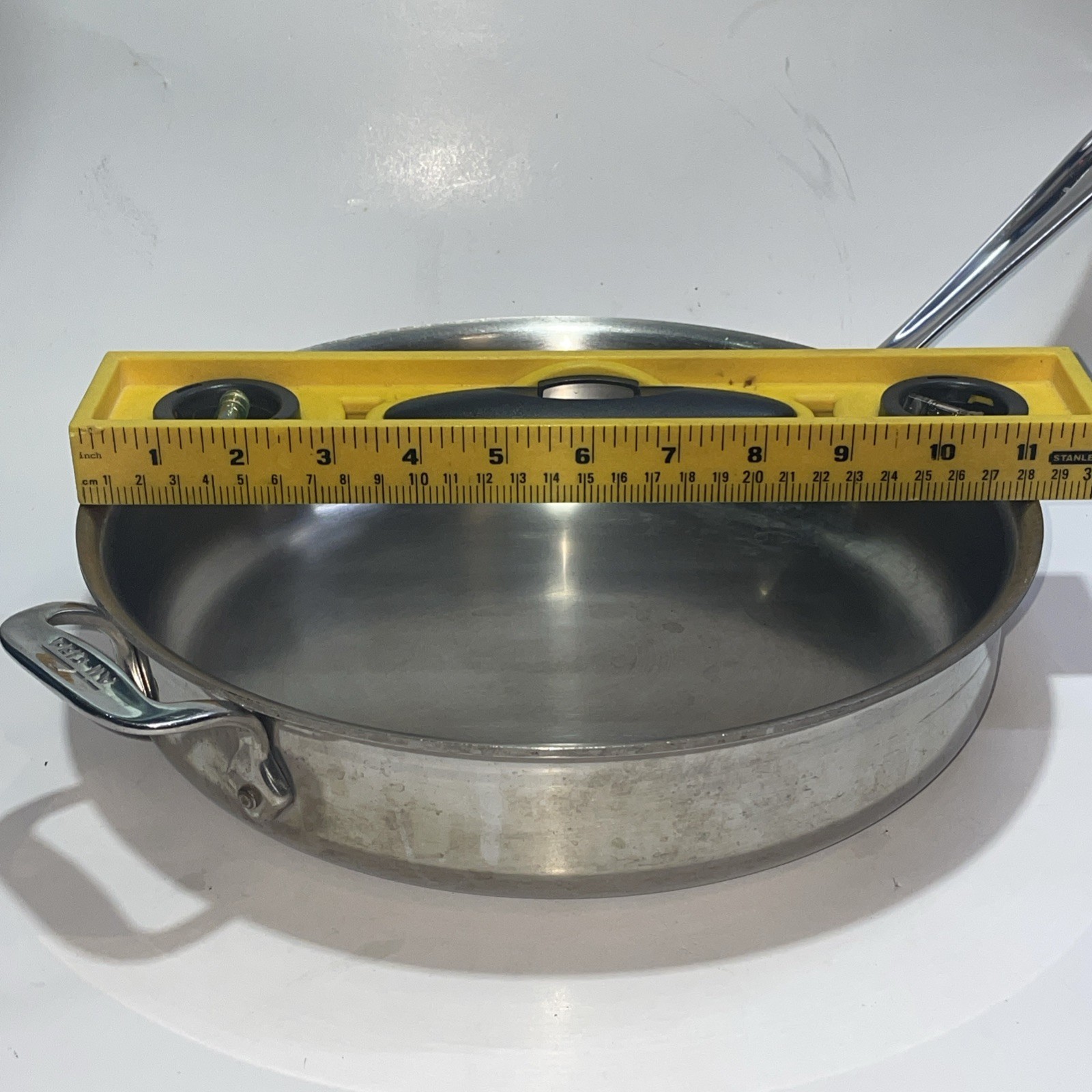 ALL-CLAD Vintage Stainless Steel 11.25” Inch Frying Saute Pan Skillet Handle Lid