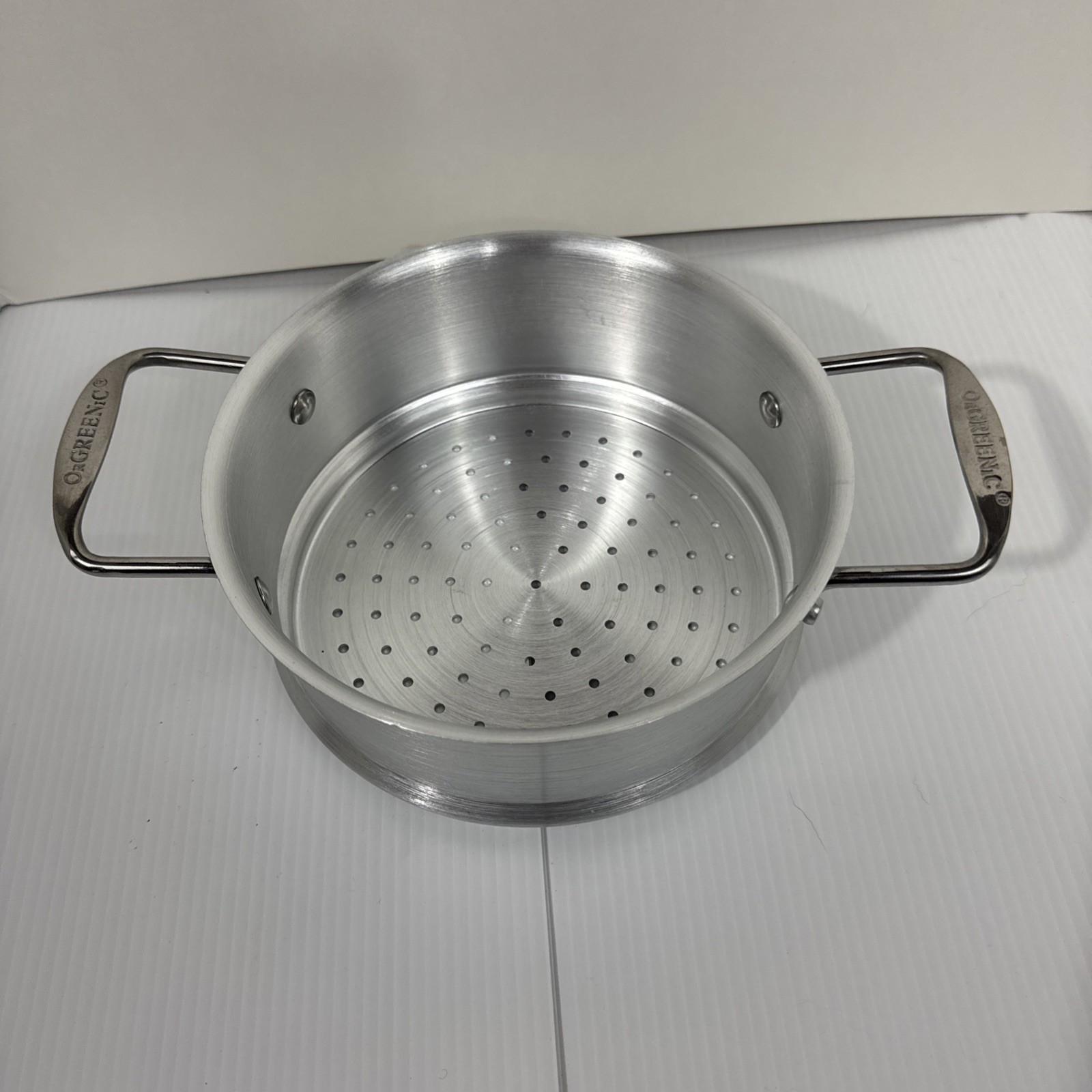 OrGREENiC Stainless Steel Cookware Strainer Steamer 12” X 8 3/8” X 3.5”