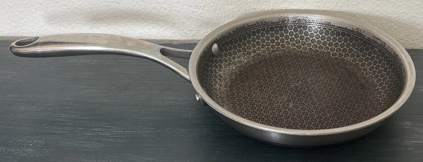 HEXCLAD 8″ Frying Pan Hybrid Stainless Steel Non-Stick Fry Pan ONLY NO Lid