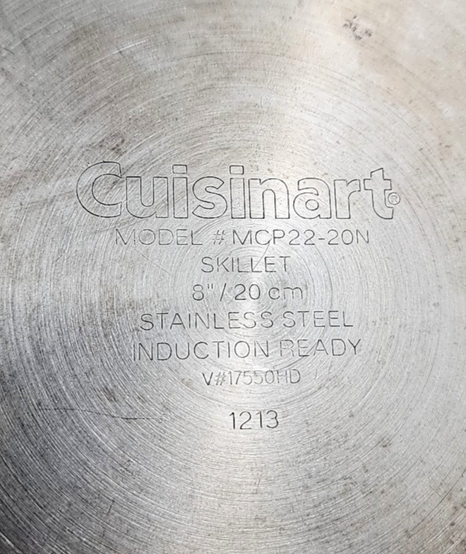 Cuisinart Skillet Multiclad Pro 8in Triple Ply Stainless MCP22-20N Frying Pan