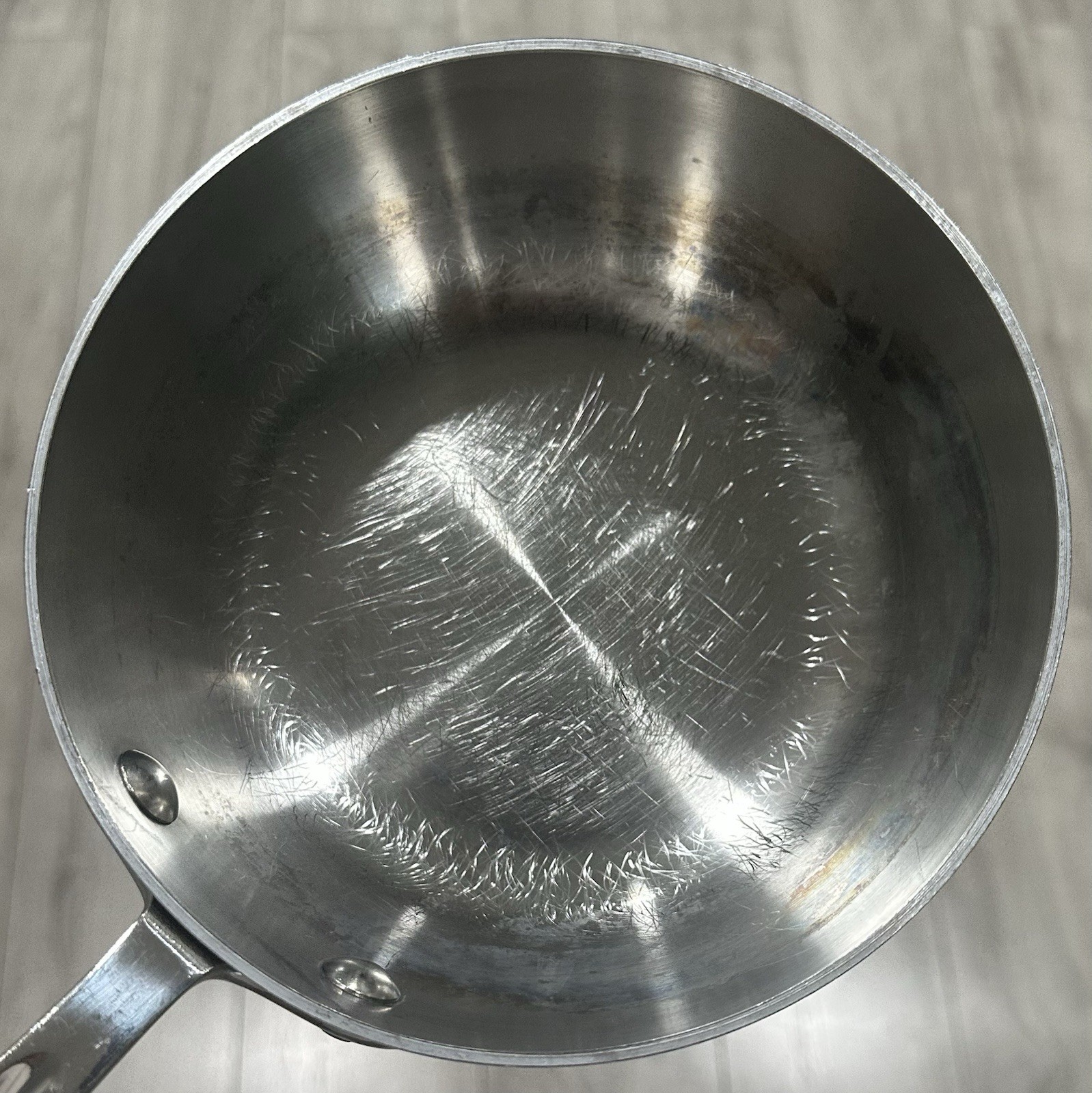 ALL-CLAD 6.5″ Stainless Steel Saucier 1 Qt Chefs Pan Cookware Pot NO LID