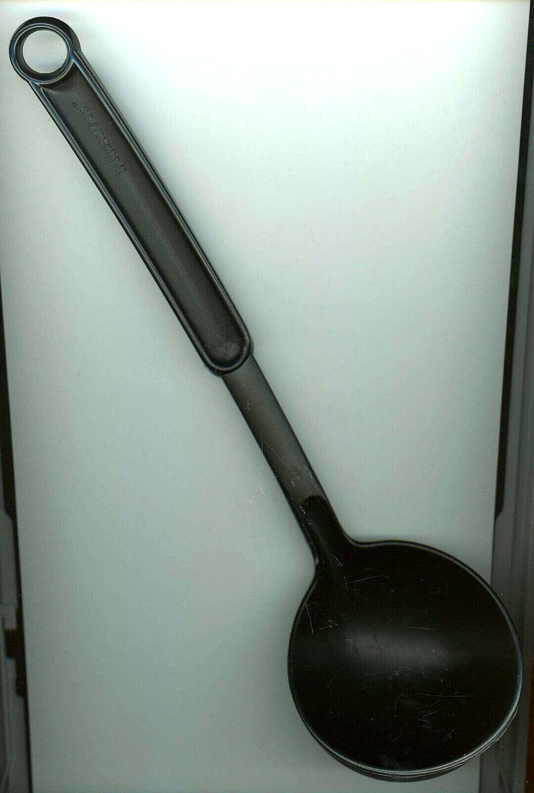 Large Farberware Ladel Black 3 5/8″ x 12″ Quality Nylon from estate sale
