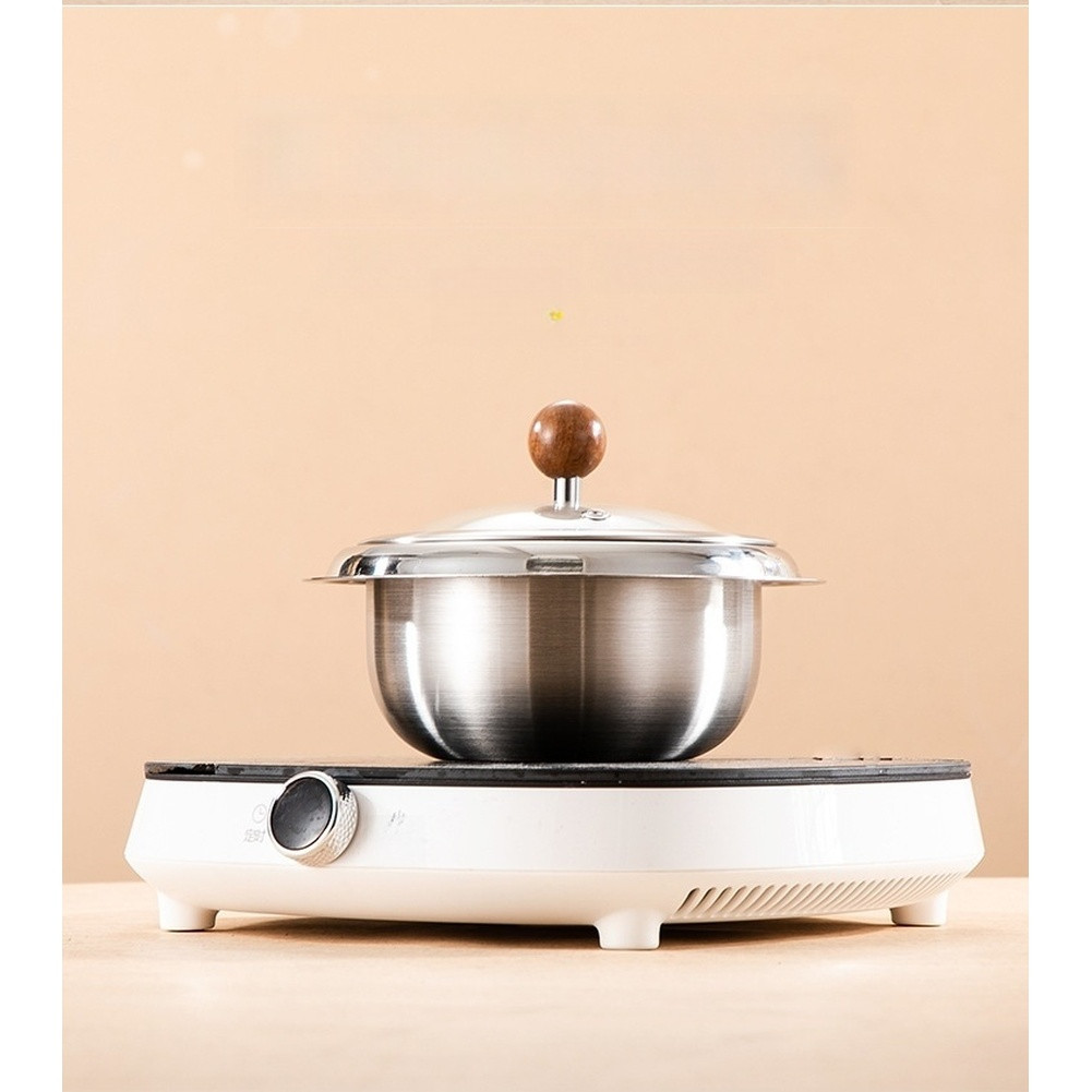 For Induction Use 304 Stainless Steel Mixing Pot for Korean Bibimbap and Salads