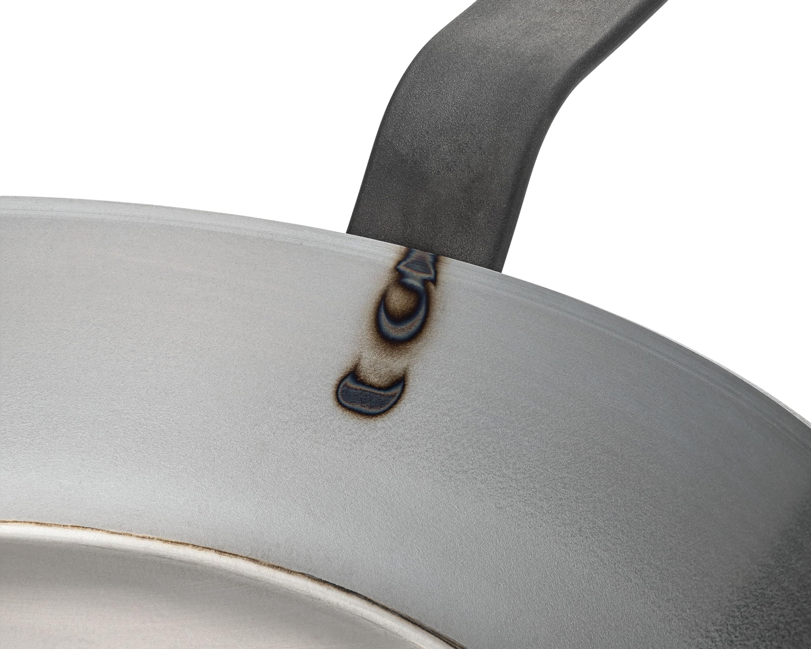 9.5 Inch Steel Gray Saute Fry Pan Uncoated Nonstick Made in France