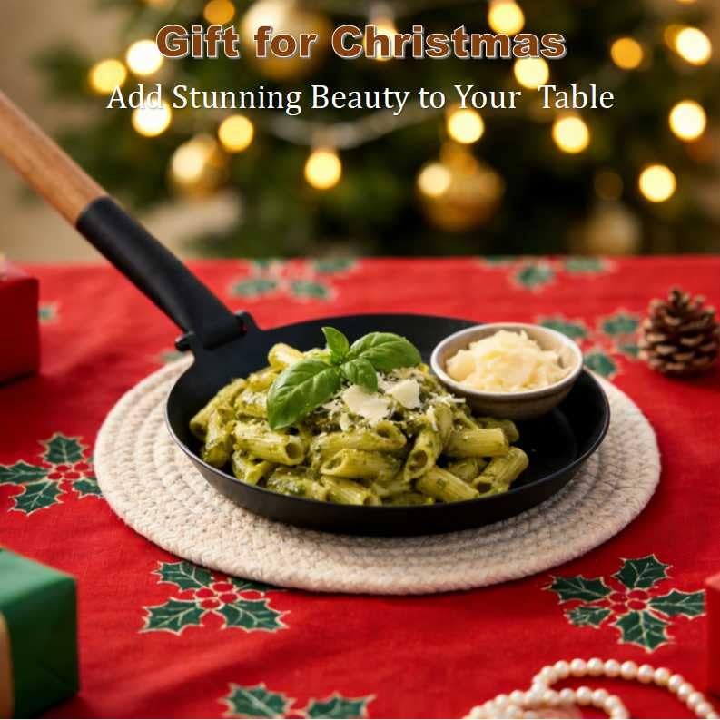 8.2 Inch Cast Iron Pan Folding Detachable Handle Non Stick Skillet Cooking
