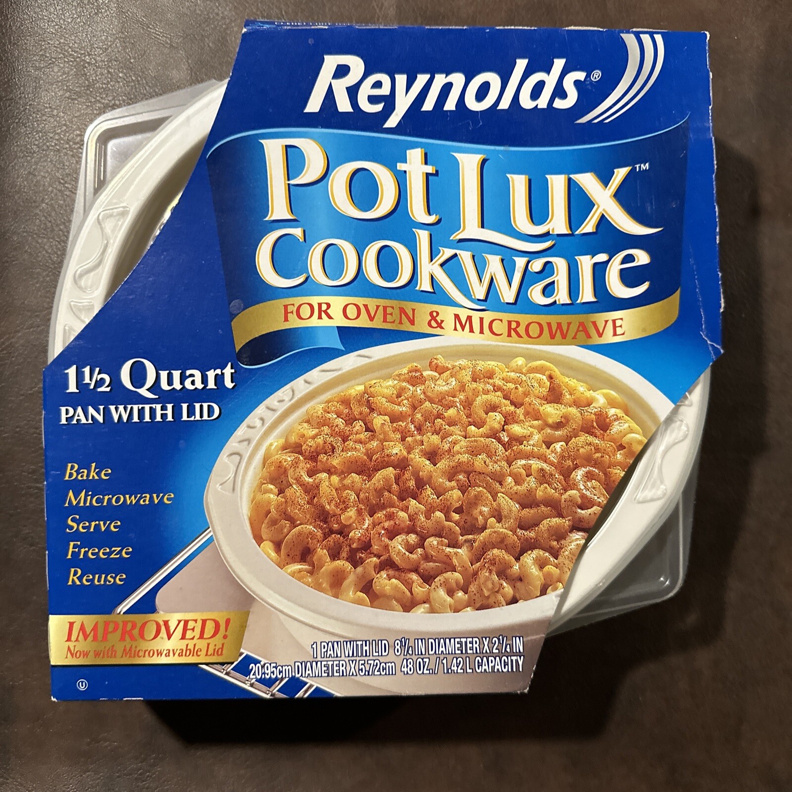 Reynolds Pot Lux Oven-Ready Cookware Reusable 1.5 QT Casserole 8.24 Inch New