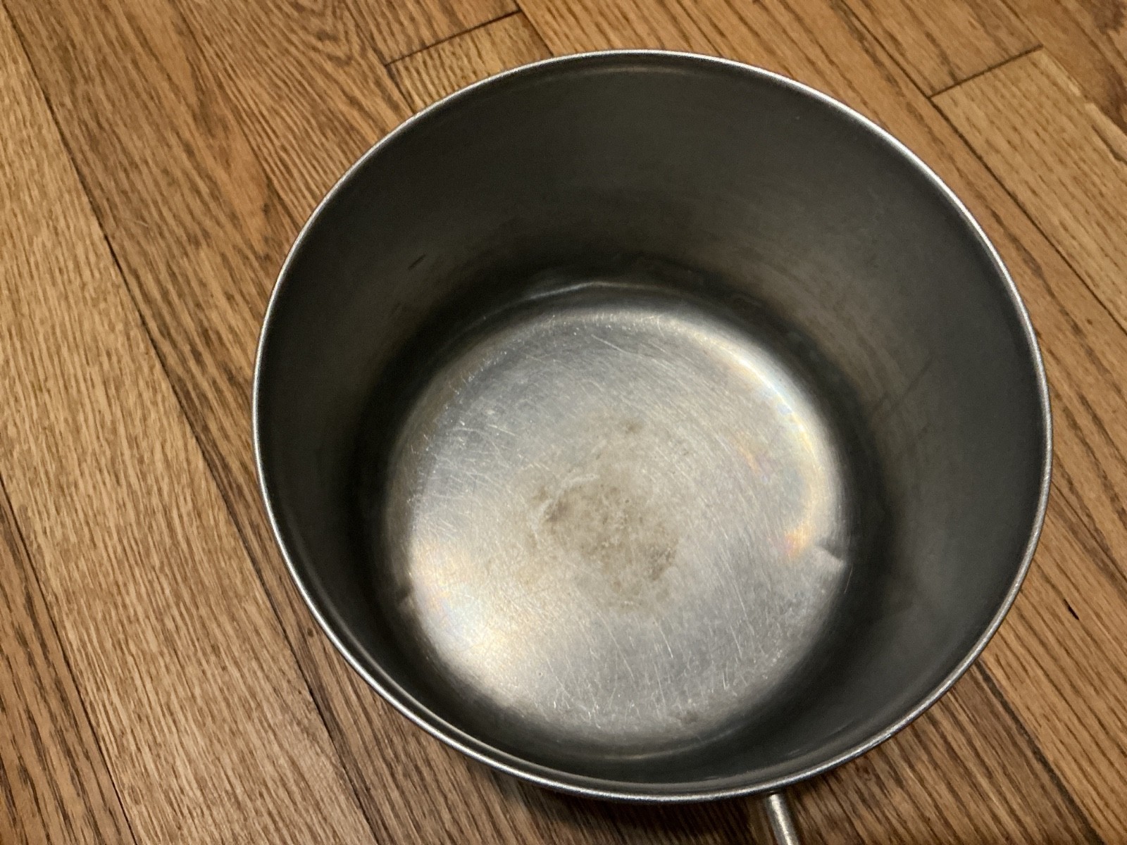 Stainless steel – copper clad cook pans, 6-1/4″, lot of 2