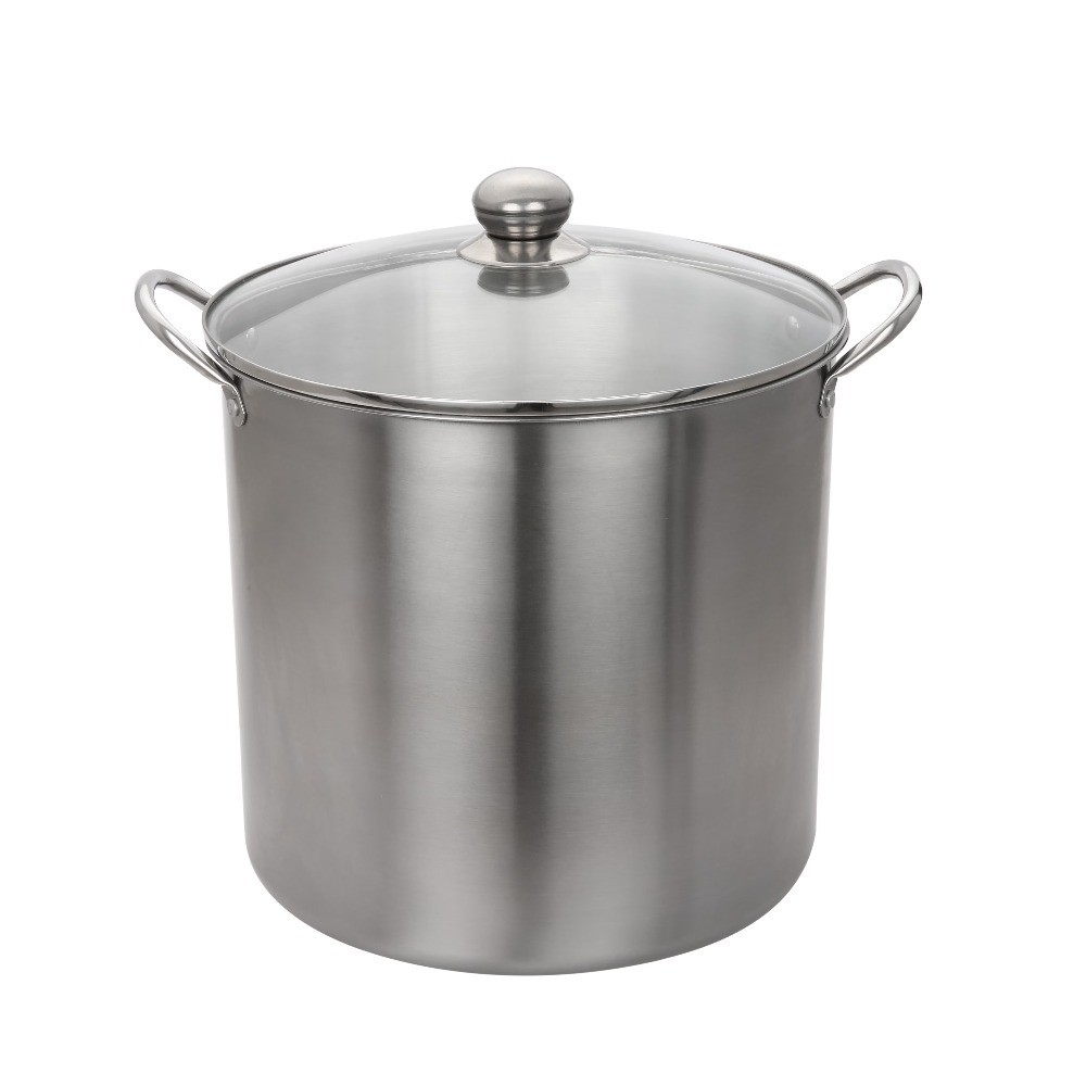 Stainless Steel Canning Pot with Rack 21.5 Quart Water Bath Canner and Steam