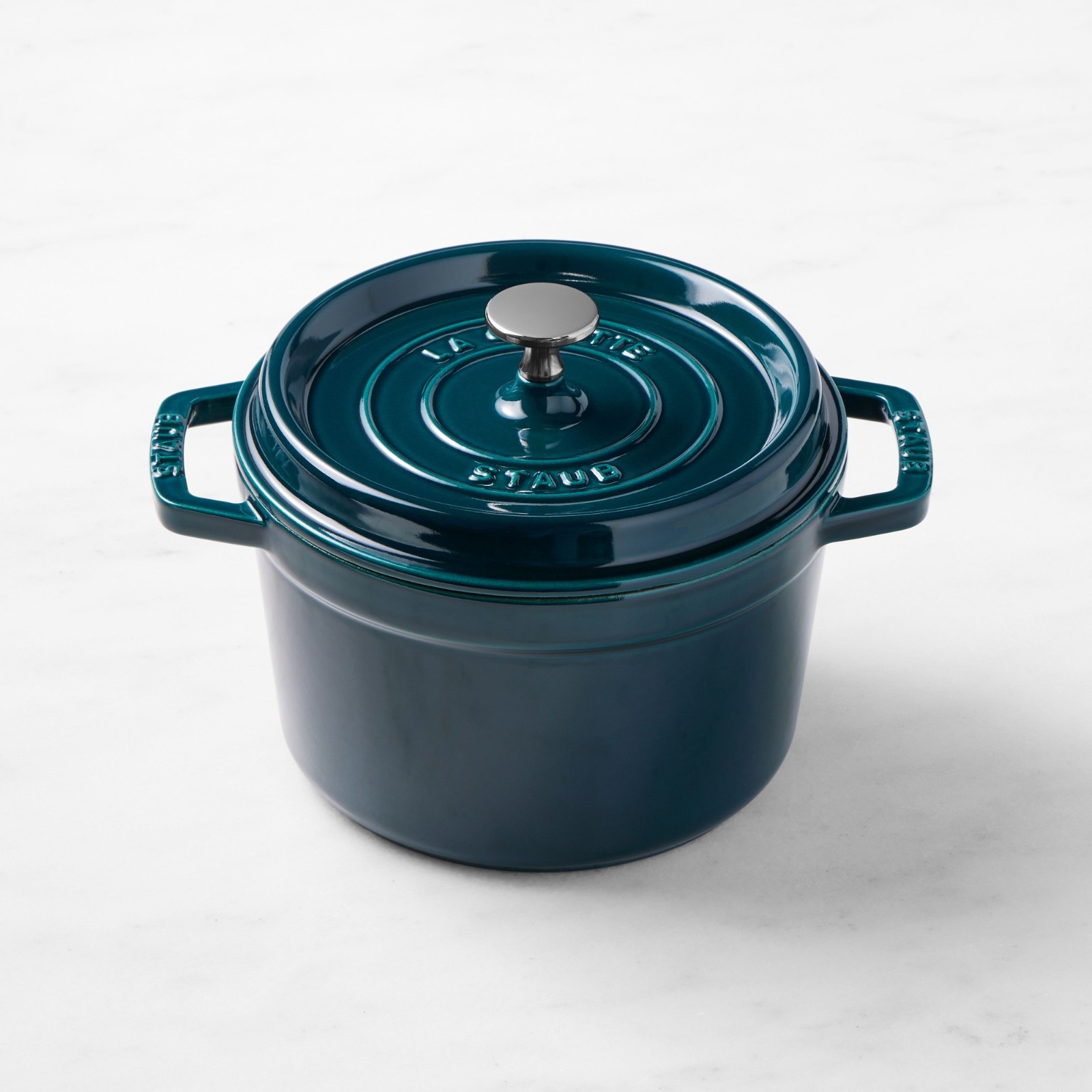 Staub Enameled Cast Iron Deep Oven, 3-Qt. Color: La Mer