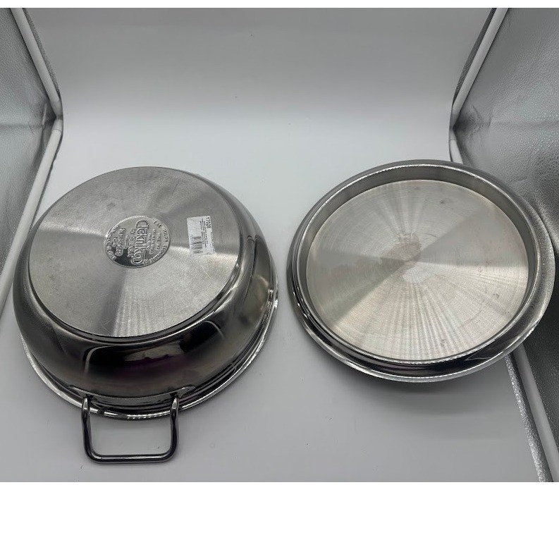 Silga Design Milano Teknika 18/10 Stainless Steel 28cm Casserole Pan with Lid
