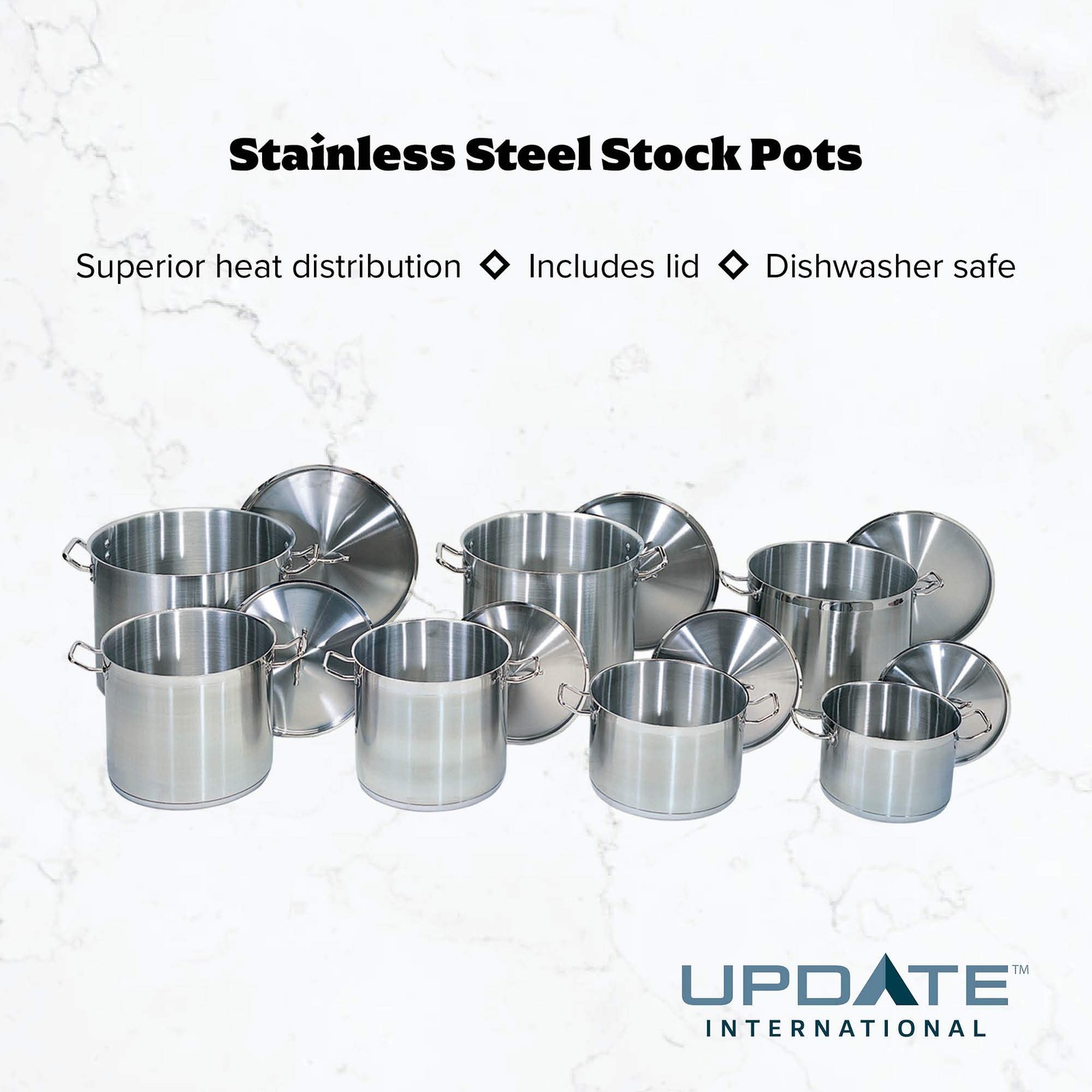 20 Qt Stainless Steel Stock Pot w/Cover