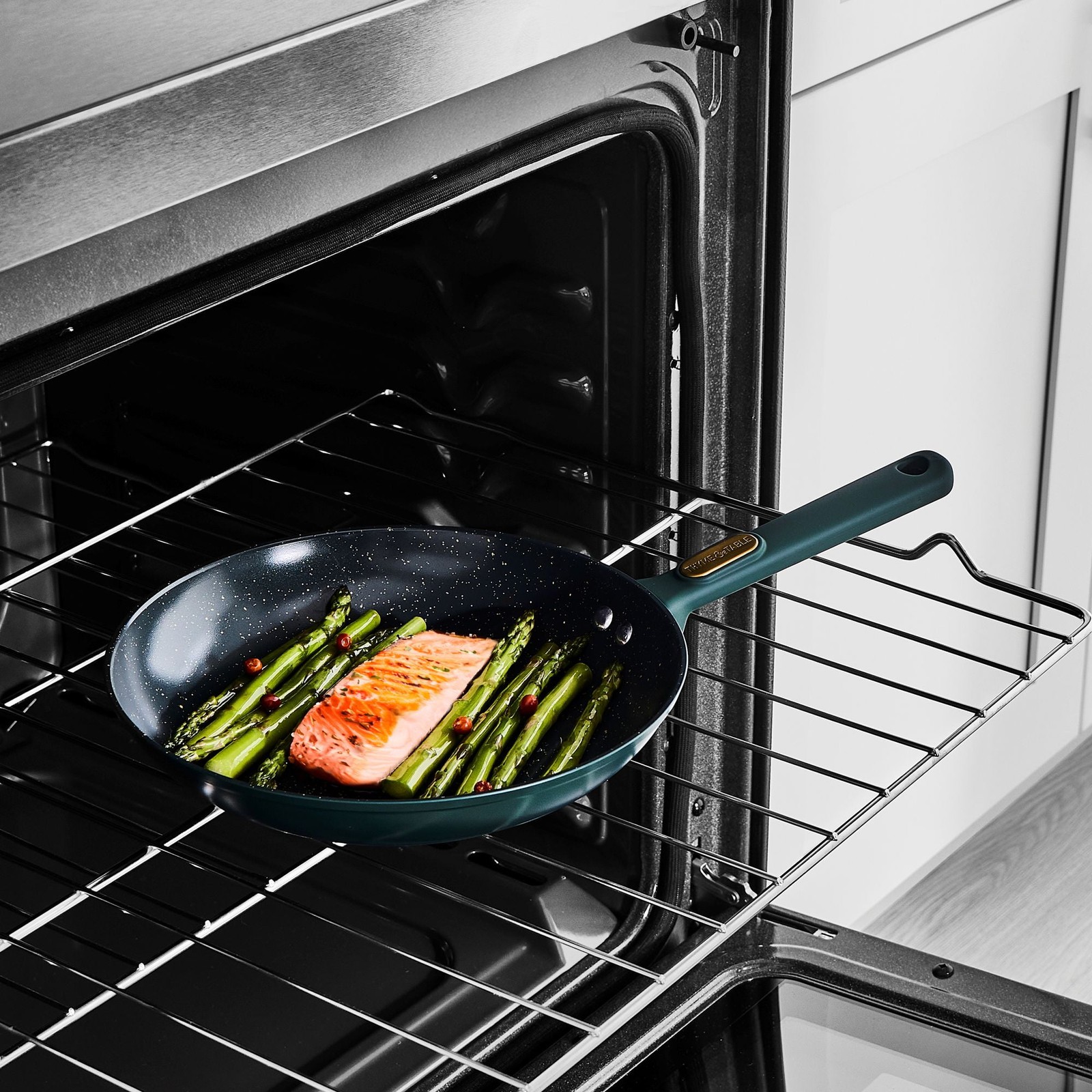 12-Piece Ceramic Non-Stick Granite Collection, Non-Toxic Cookware Set